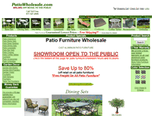 Tablet Screenshot of patiowholesale.com